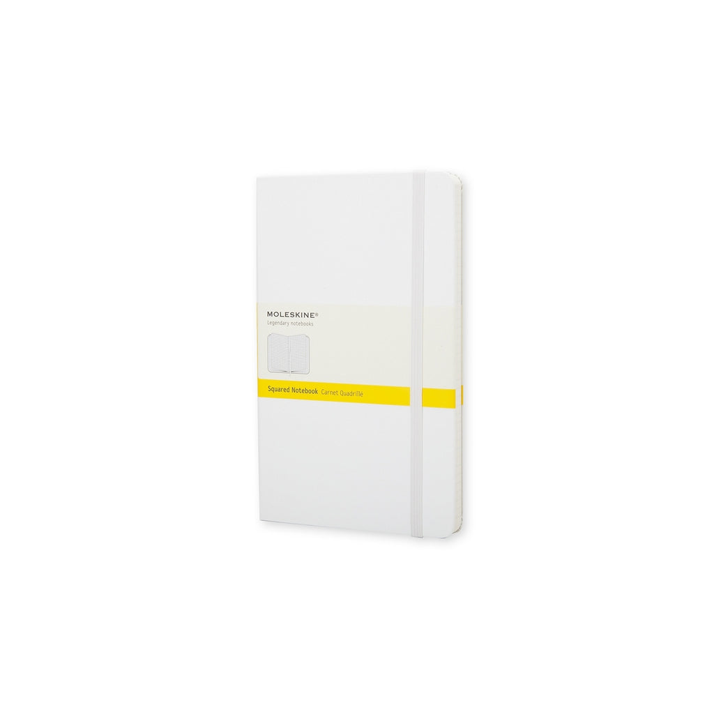 Cuaderno clásico Pocket 9X14 - Páginas cuadriculadas - Blanco