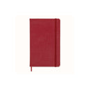 Carnet Ligné (Ruled Notebook) - Large - Couverture En Cuir - Rouge
