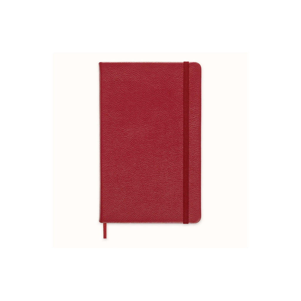 Textile Large Notebook 13x21 - Ruled Pages - Bordeaux Red