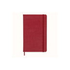 Textile Large Notebook 13x21 - Ruled Pages - Bordeaux Red