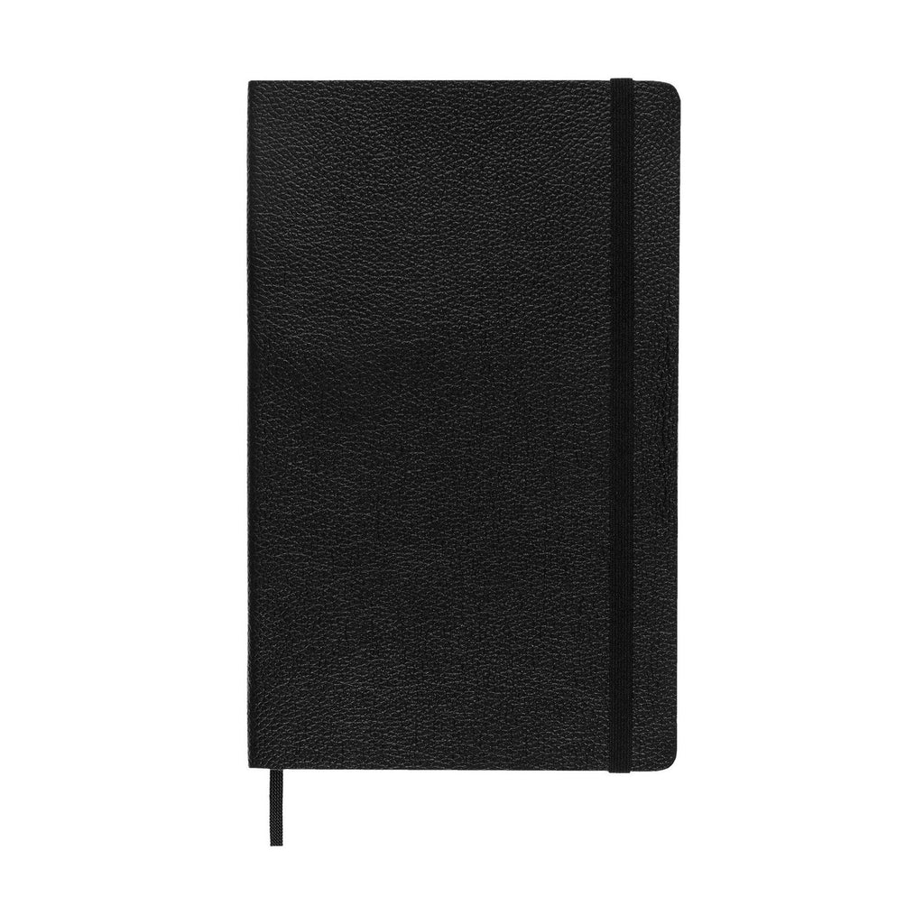Textile Large 13X21 Notebook - Ruled Pages - Black