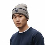 Bonnet Homme New Era Team Cuff Knit New York Yankees