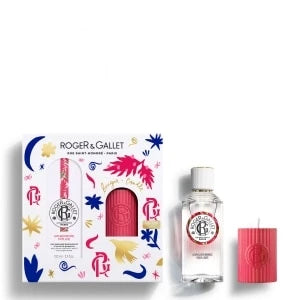 Gingembre Rouge Coffret Eau Fraîche Parfumée Bienfaisante - Bougie Parfumée