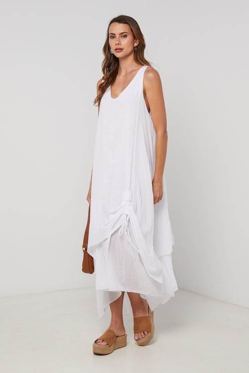 Vestido - Blanco - Mujer