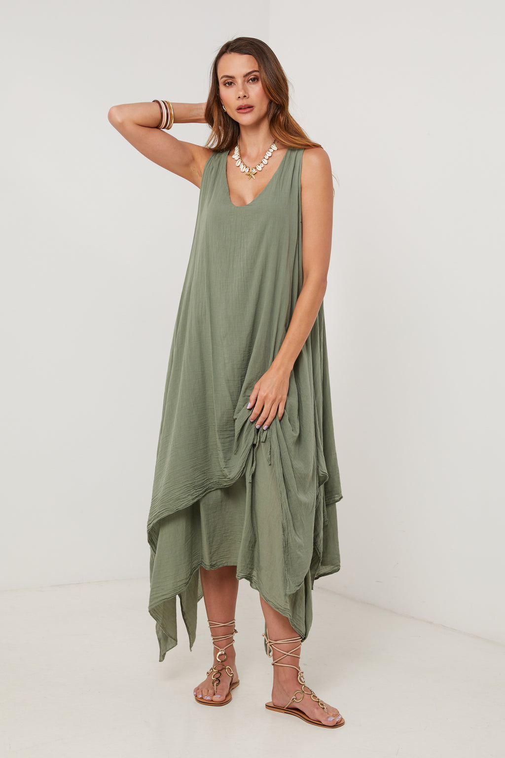 Robe - Kaki - Femme