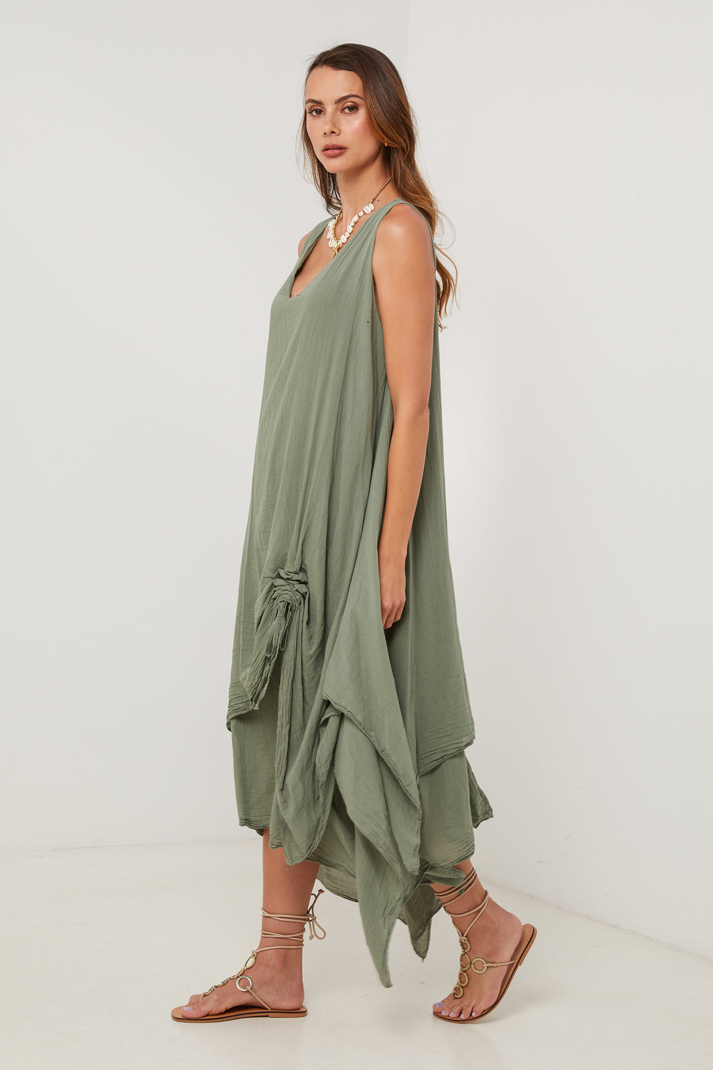 Robe - Kaki - Femme