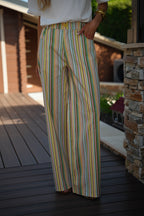 Pantalon Rayé Menssia - Coloré