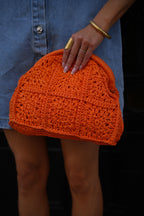 Sac En Paille Noria - Orange