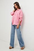 Camisa Rosa/Blanca - Mujer