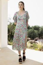 La Robe Reese Fleurs Bleues