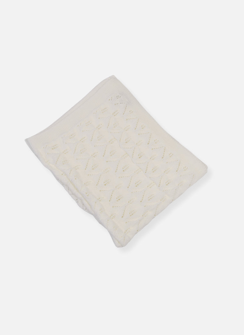 Couverture Plume 100% Coton - Blanc