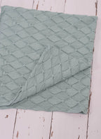 Accessoires Couverture Bébé Plume 100% Coton - Bleu Danube