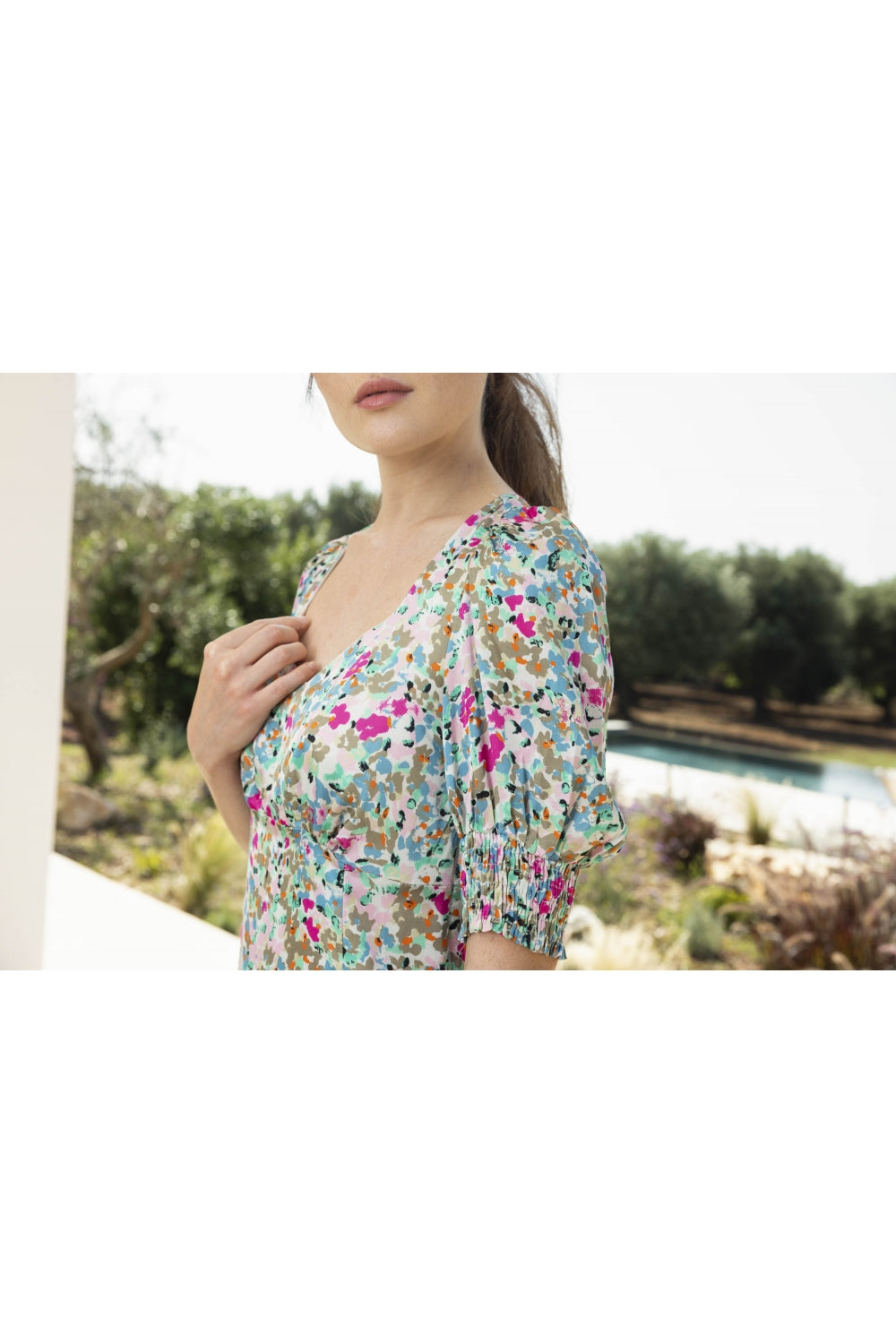 La Robe Reese Fleurs Bleues