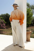 La Blouse Paola Tie And Dye Orange