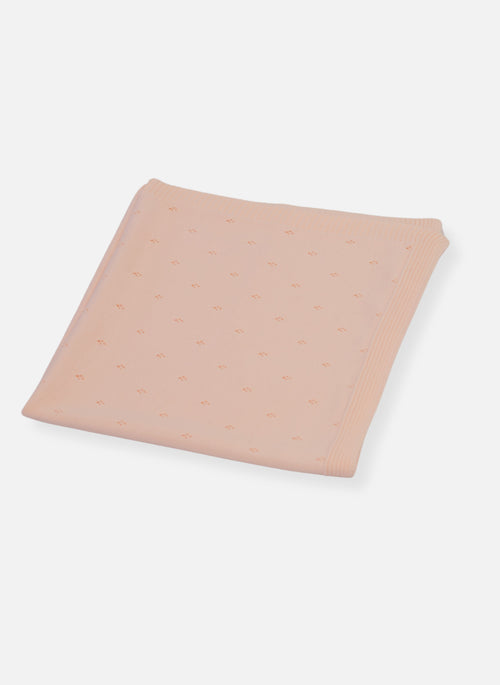 Couverture Tricotée Ajourée - Unique