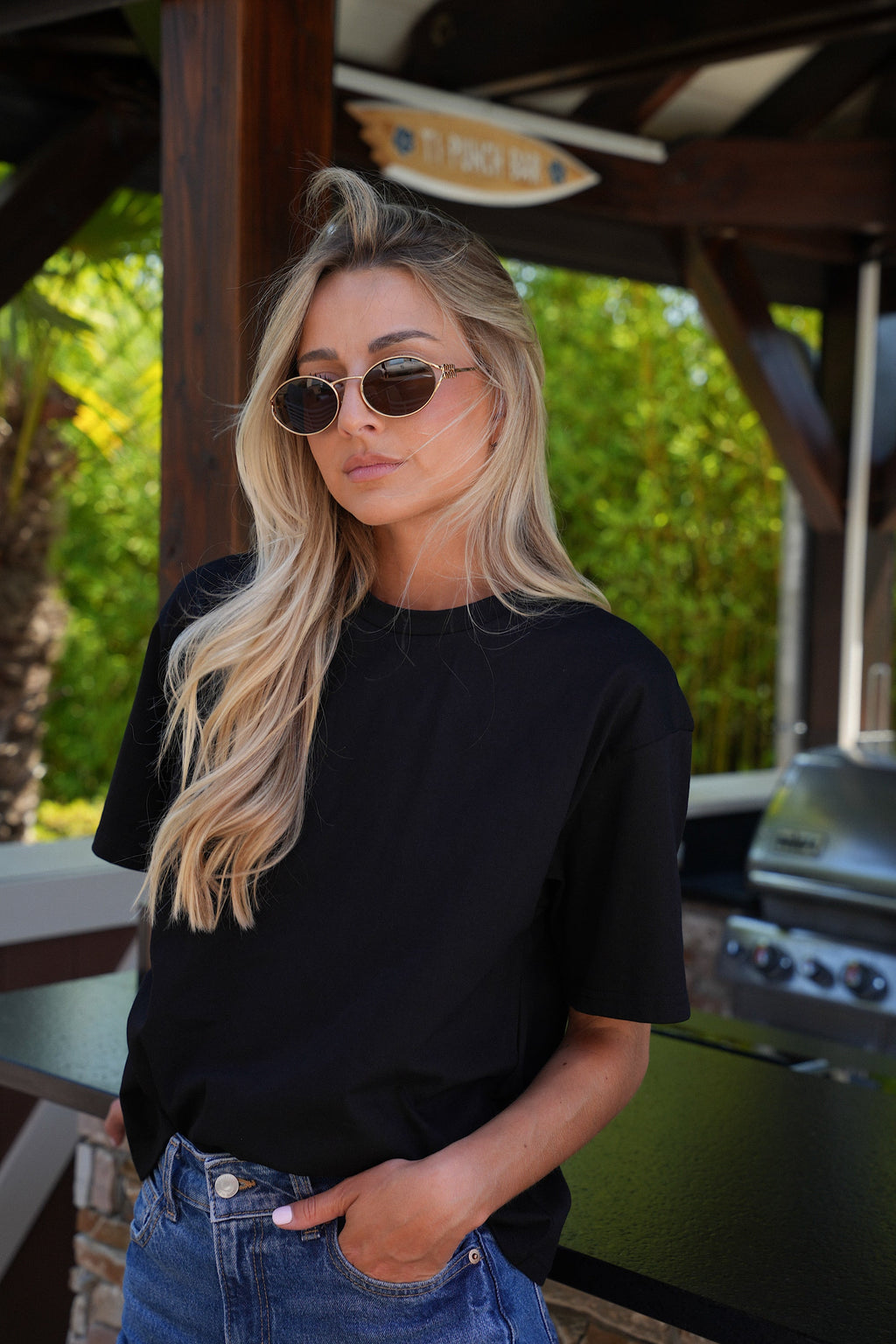 T-Shirt Brodé Lika - Noir
