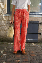 Célestin Vichy Pants Pink/Red