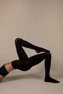 Collant Super Résistant – Opaque Noir Microfibre – 80D 3D