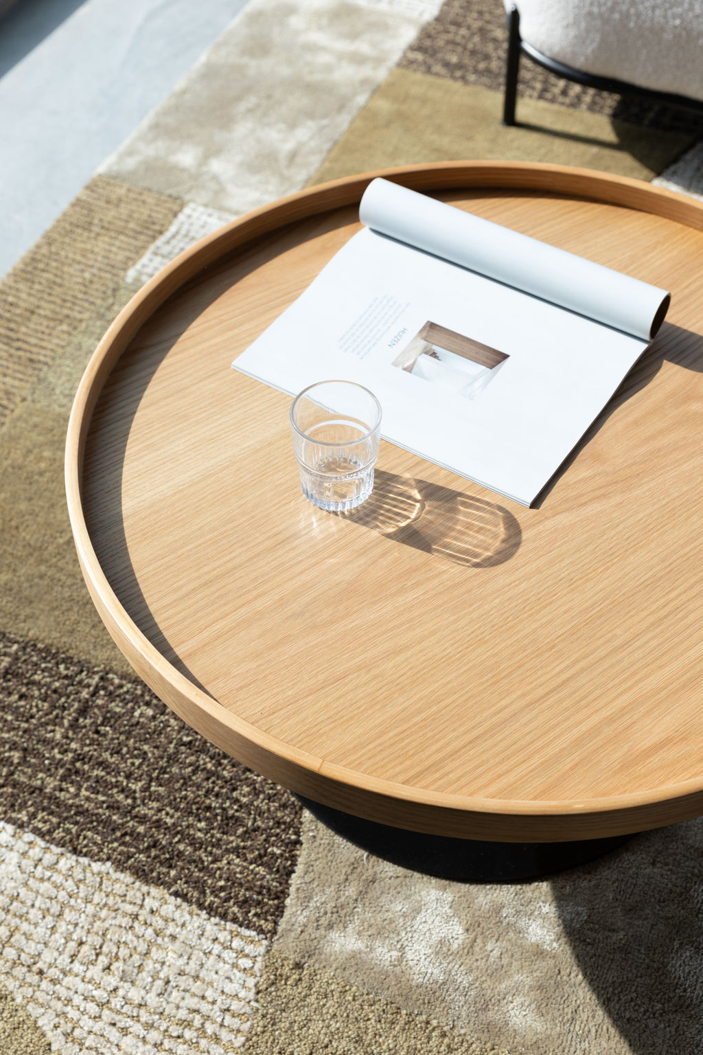 Yuri L - Side Table - Oak Veneer - Oak/Brown