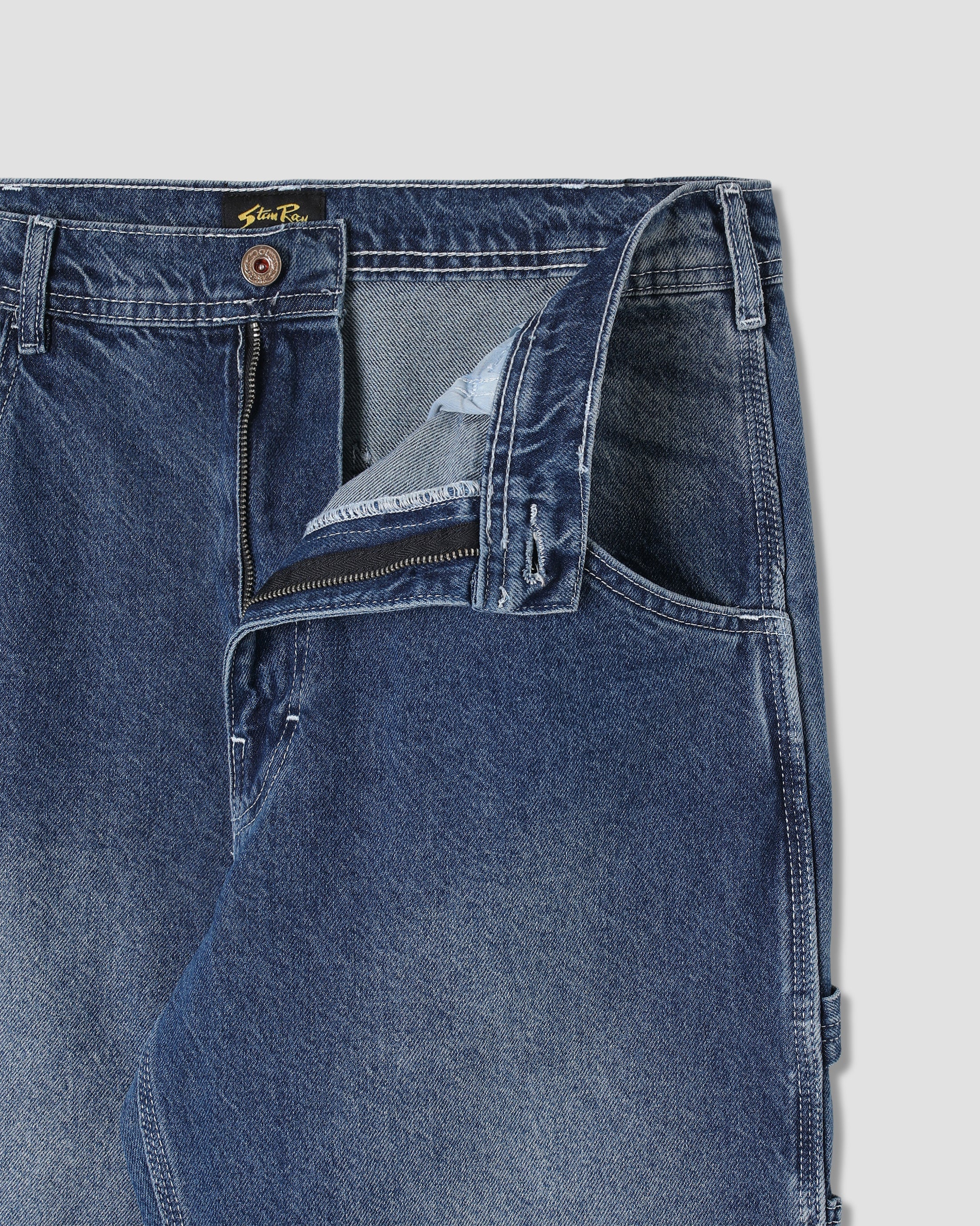 Pantalón Pintor de los 80 - Denim Piedra de los 70