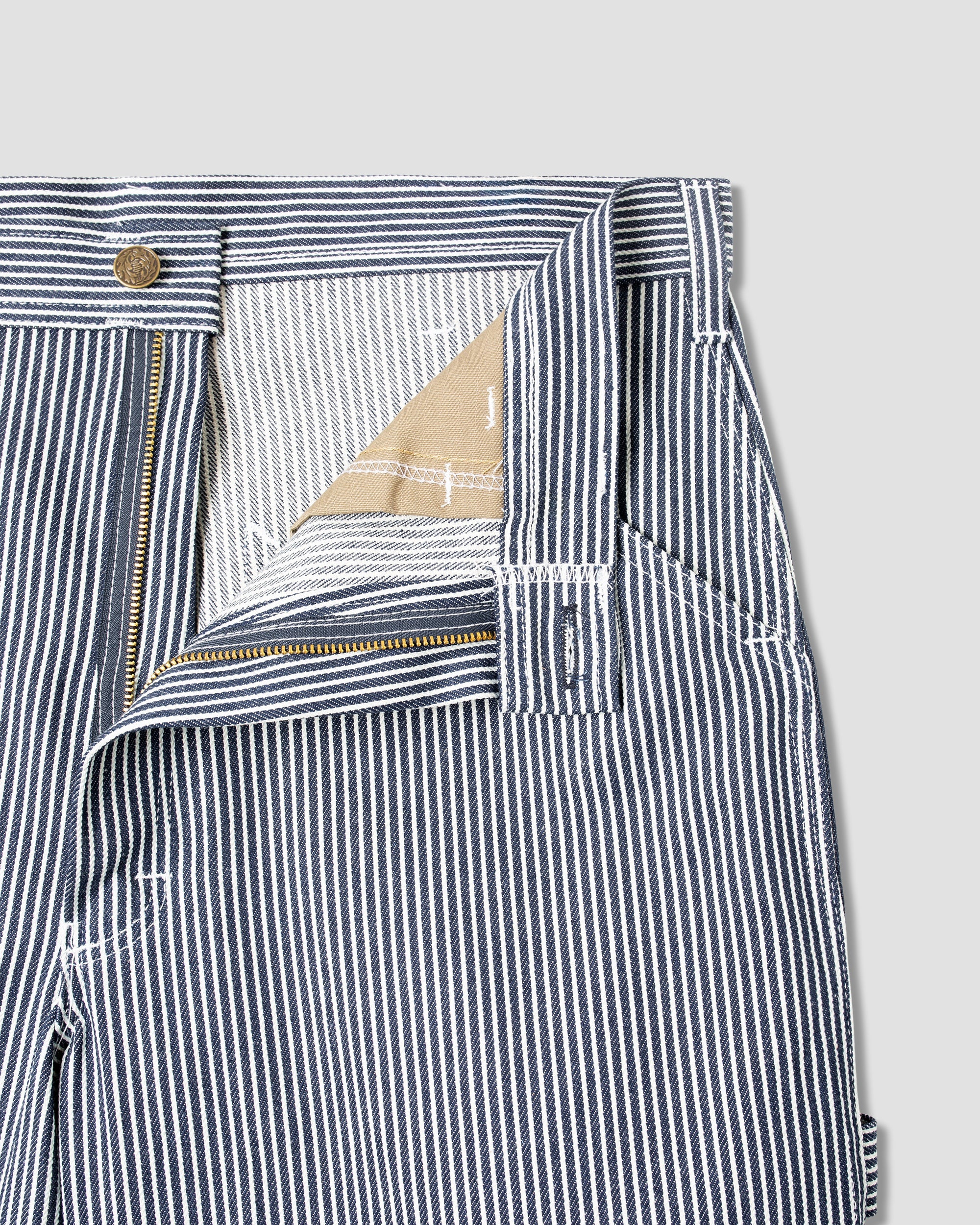 80s Painter Short - Hickory Stripe