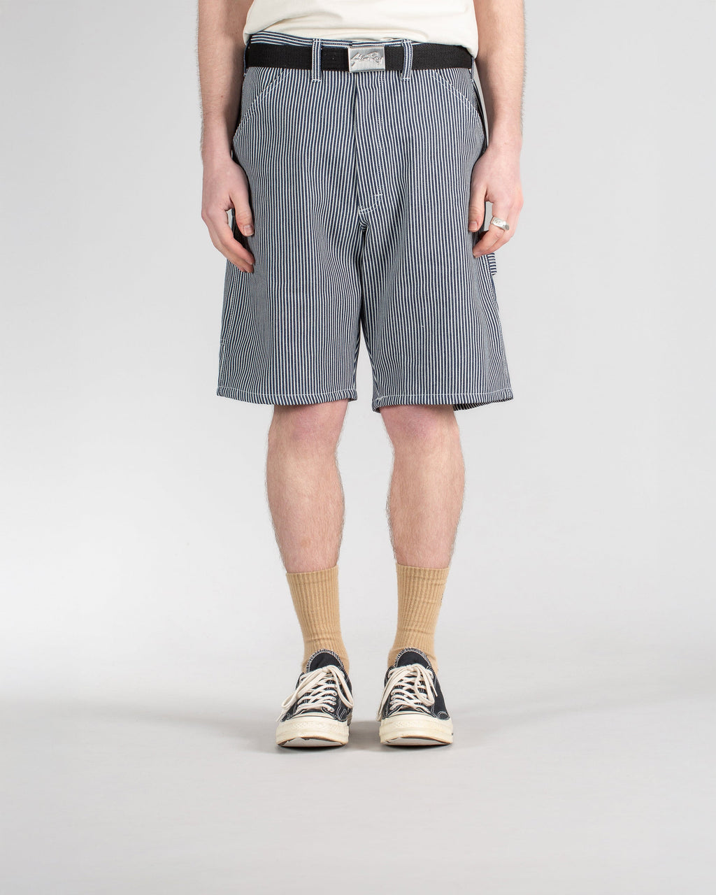 80s Painter Short - Hickory Stripe