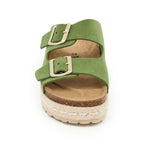 Sandalias verdes - Mujer