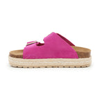 Sandalias fucsia - Mujer