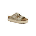 Sandalias caqui - Mujer