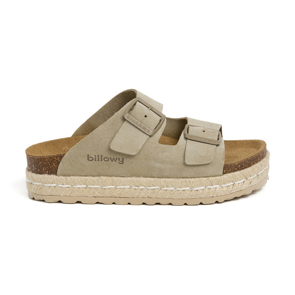 Sandalias caqui - Mujer