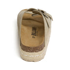 Sandalias caqui - Mujer