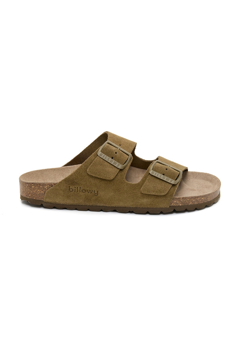 Sandalias caqui - Mujer