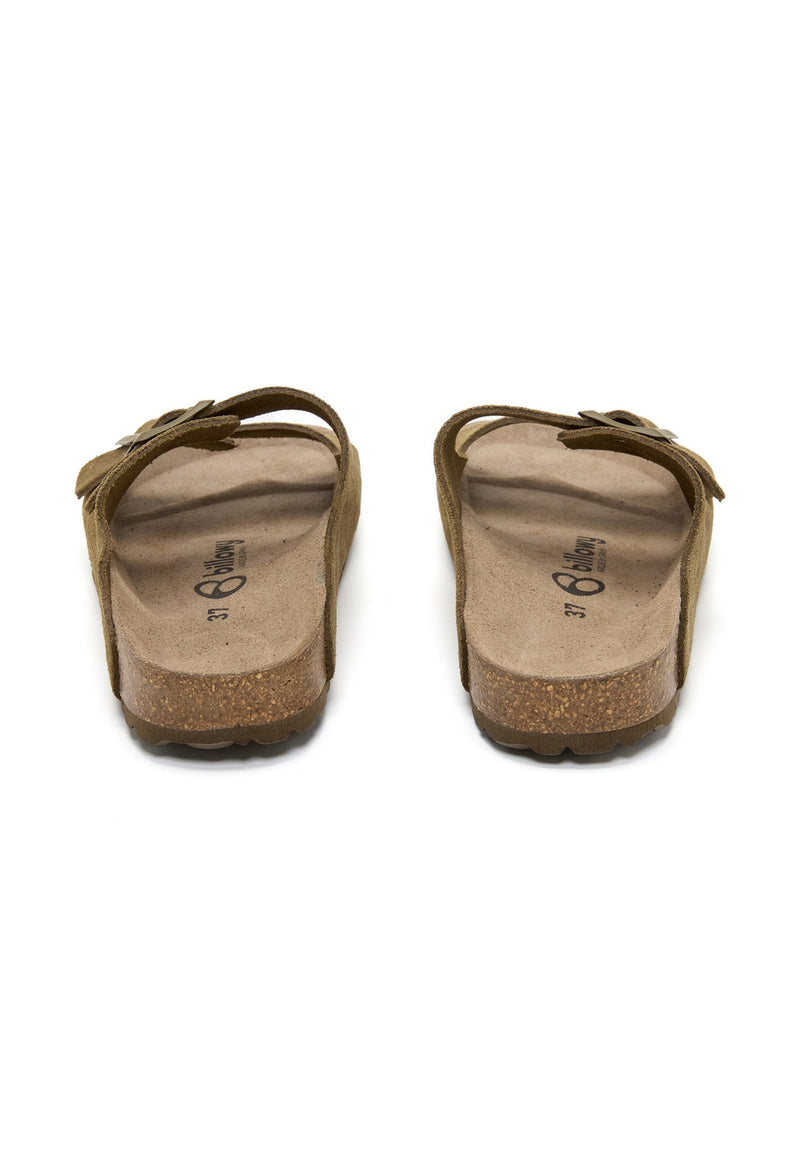 Sandalias caqui - Mujer