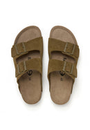 Sandalias caqui - Mujer