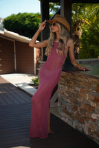 Robe En Lurex Nina - Vieux Rose