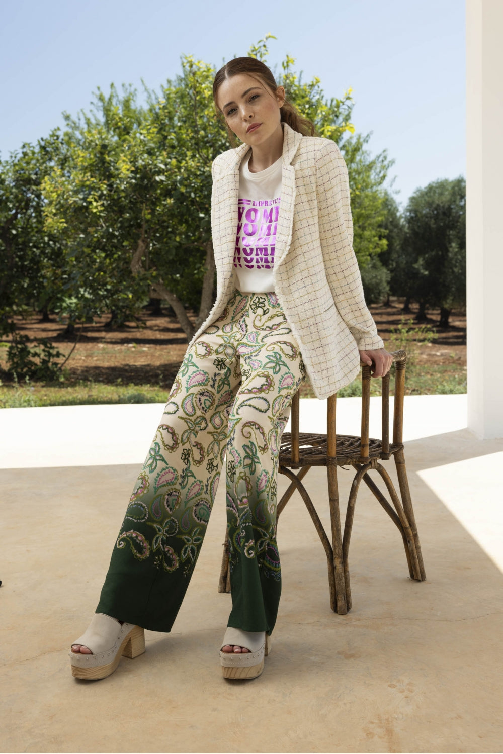Le Pantalon Tracy Imprimé Cachemire Tie And Dye
