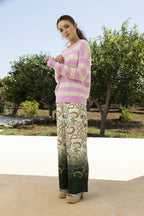 Le Pantalon Tracy Imprimé Cachemire Tie And Dye