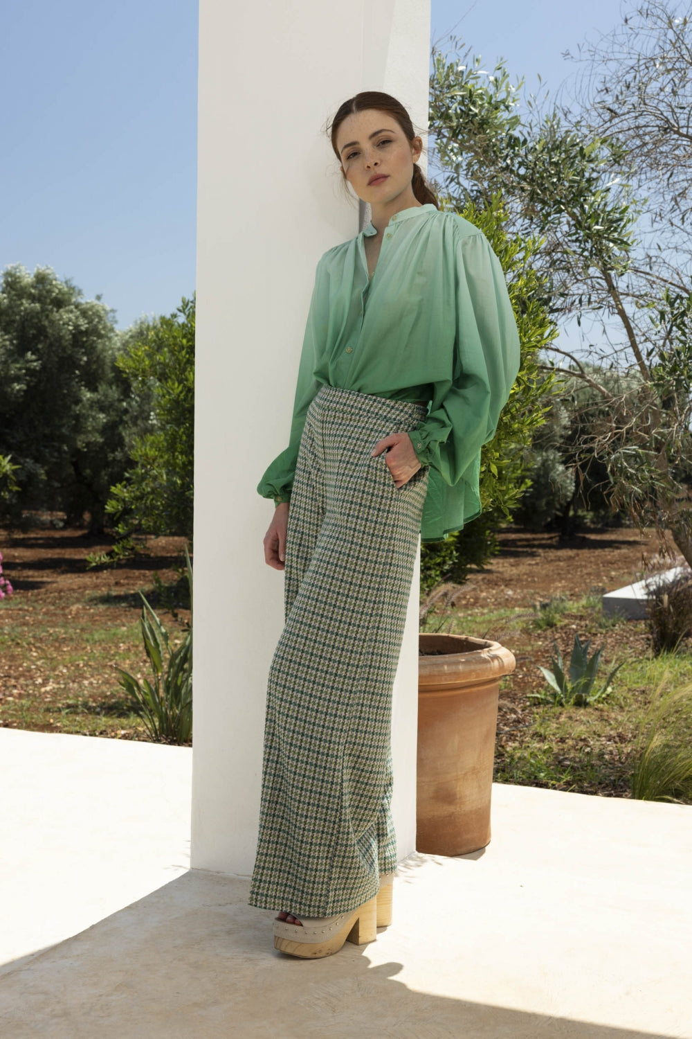 Le Pantalon Neil Toni Vert