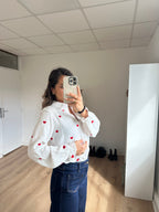 Victoire heart blouse in cotton gauze
