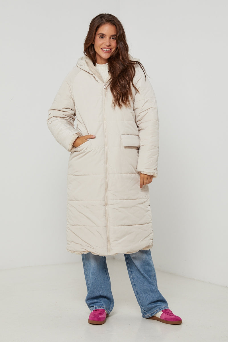 Puffer jacket 81214 - Beige