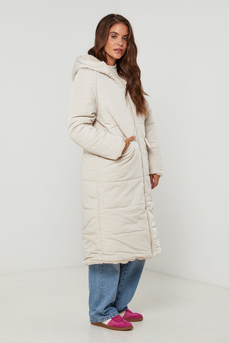 Puffer jacket 81214 - Beige