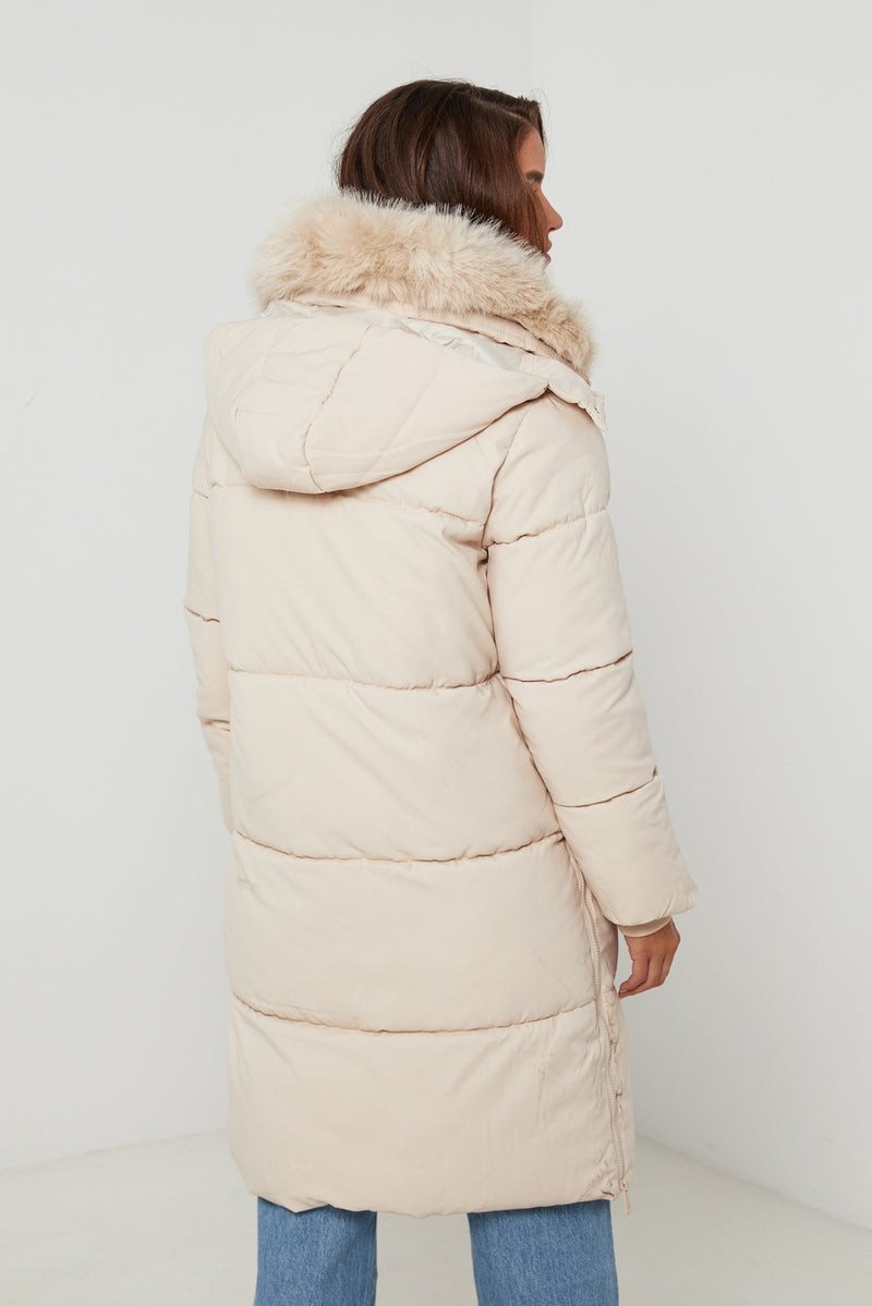 Puffer jacket 81298 - Beige