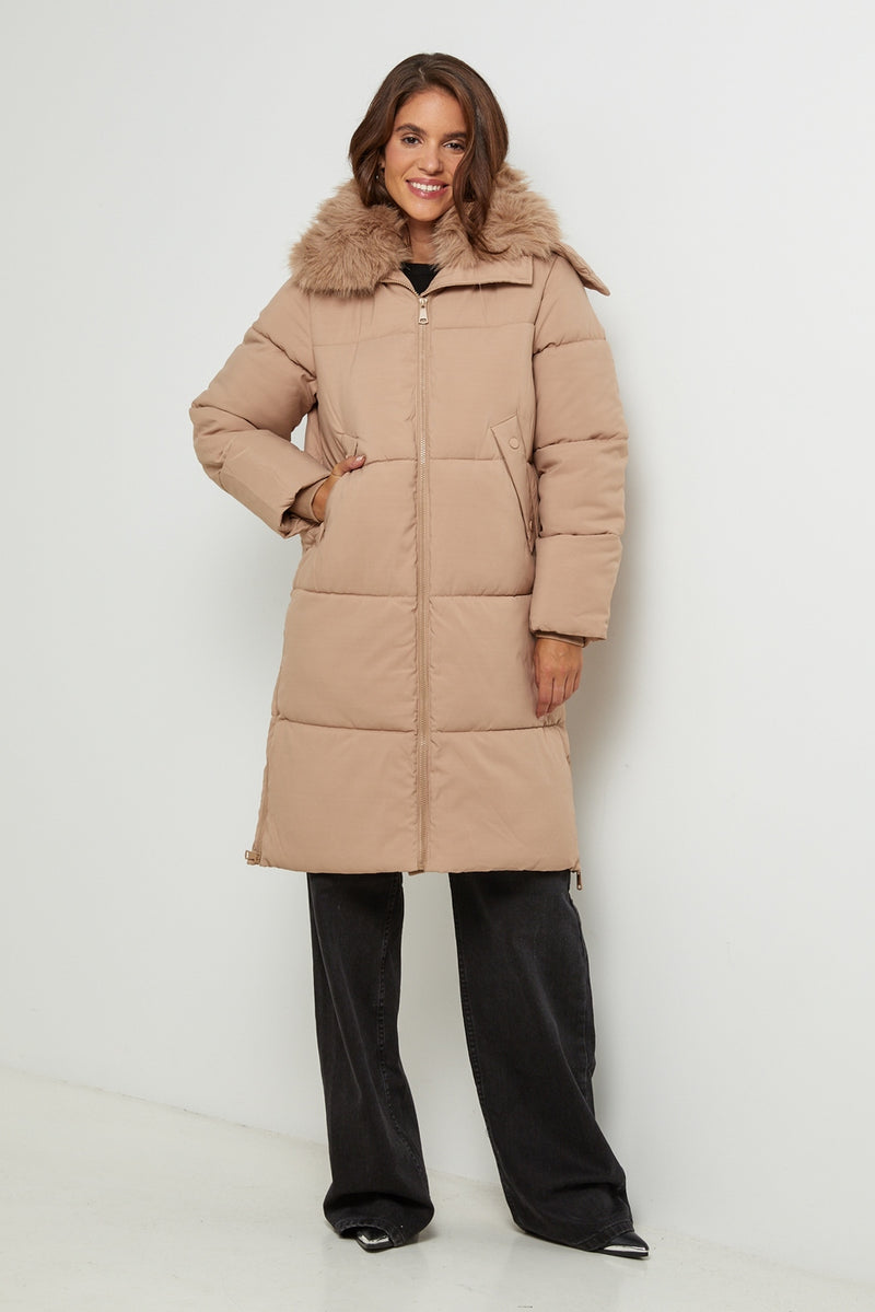 Down jacket 81298 - Camel