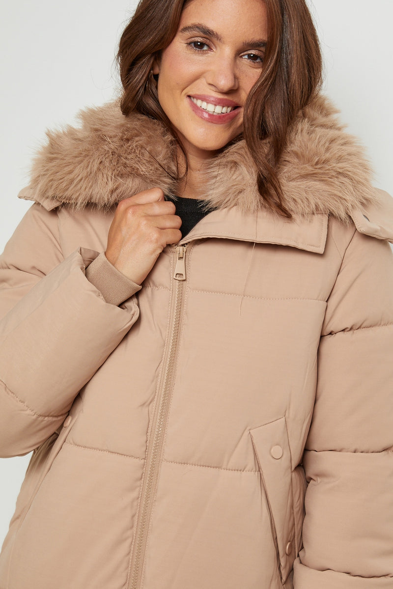 Down jacket 81298 - Camel