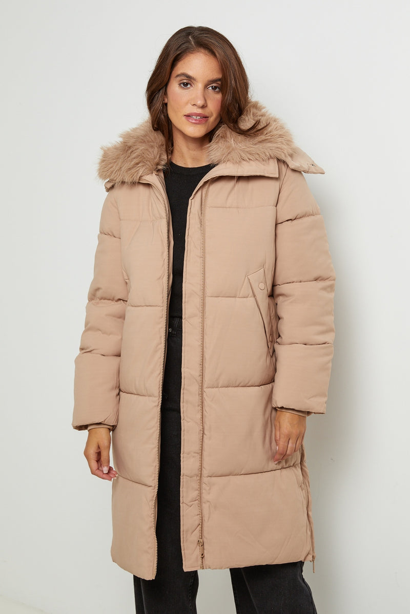 Down jacket 81298 - Camel