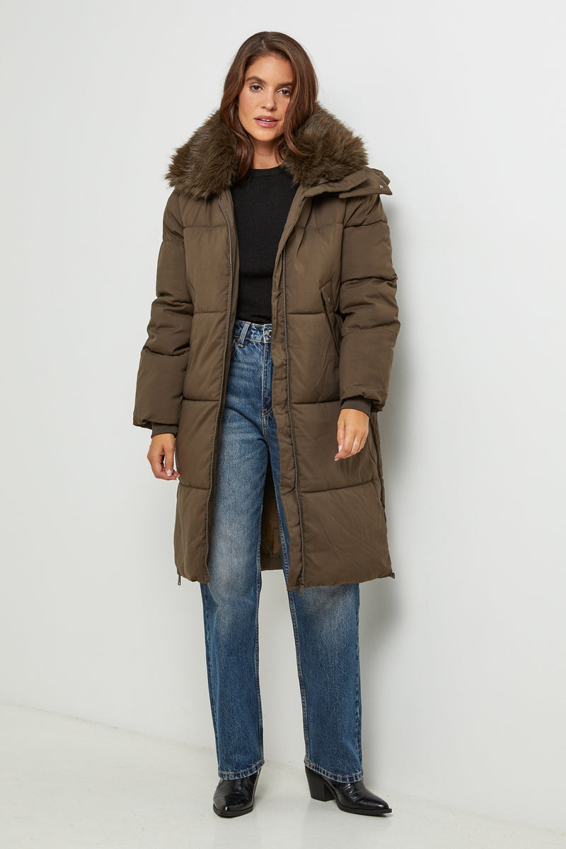 Puffer jacket 81298 - Khaki