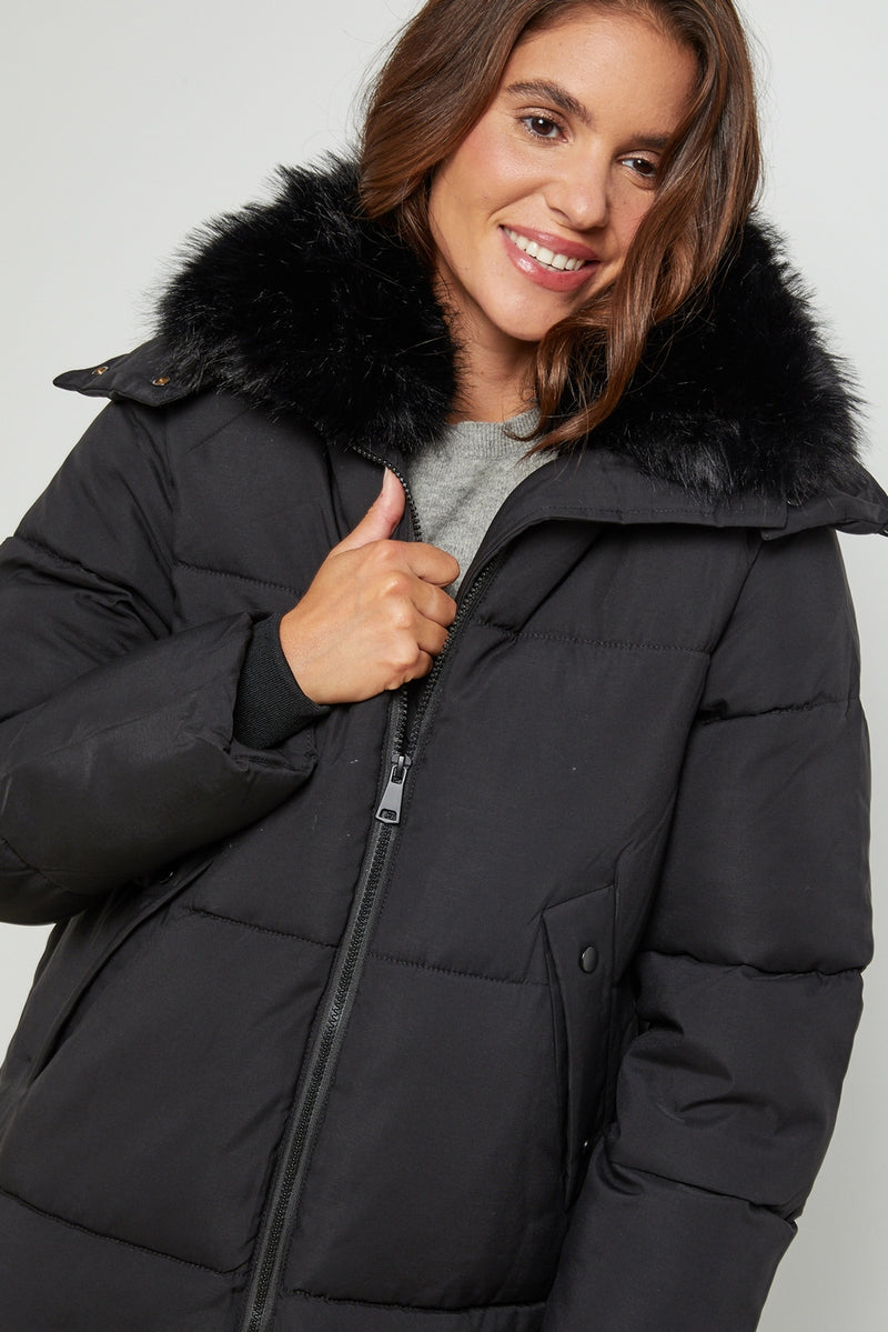 Puffer jacket 81298 - Black