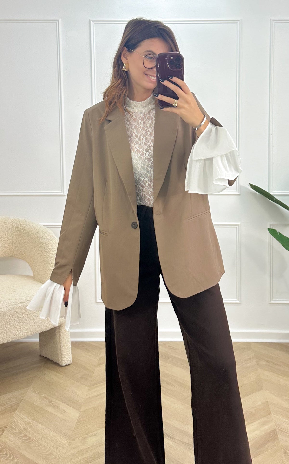 Aloise Blazer - Brown