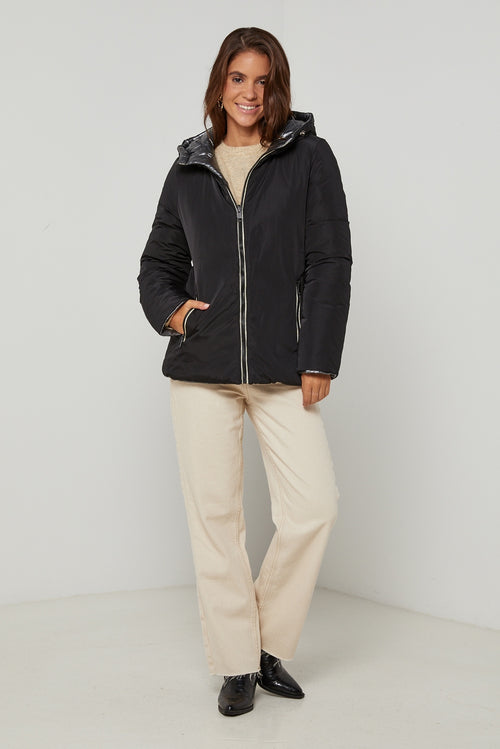 Puffer jacket 81381 - Black/Anthracite
