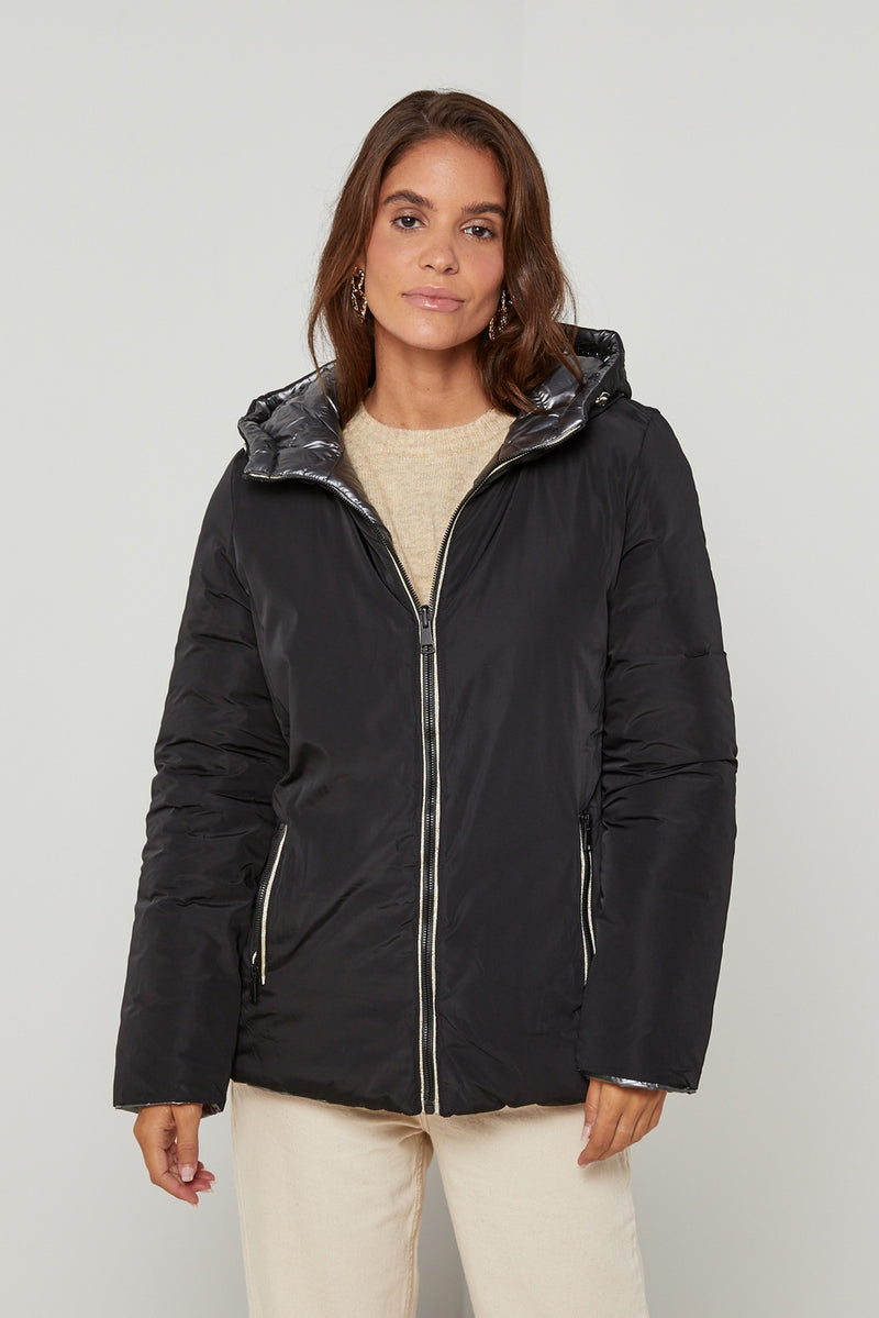 Puffer jacket 81381 - Black/Anthracite